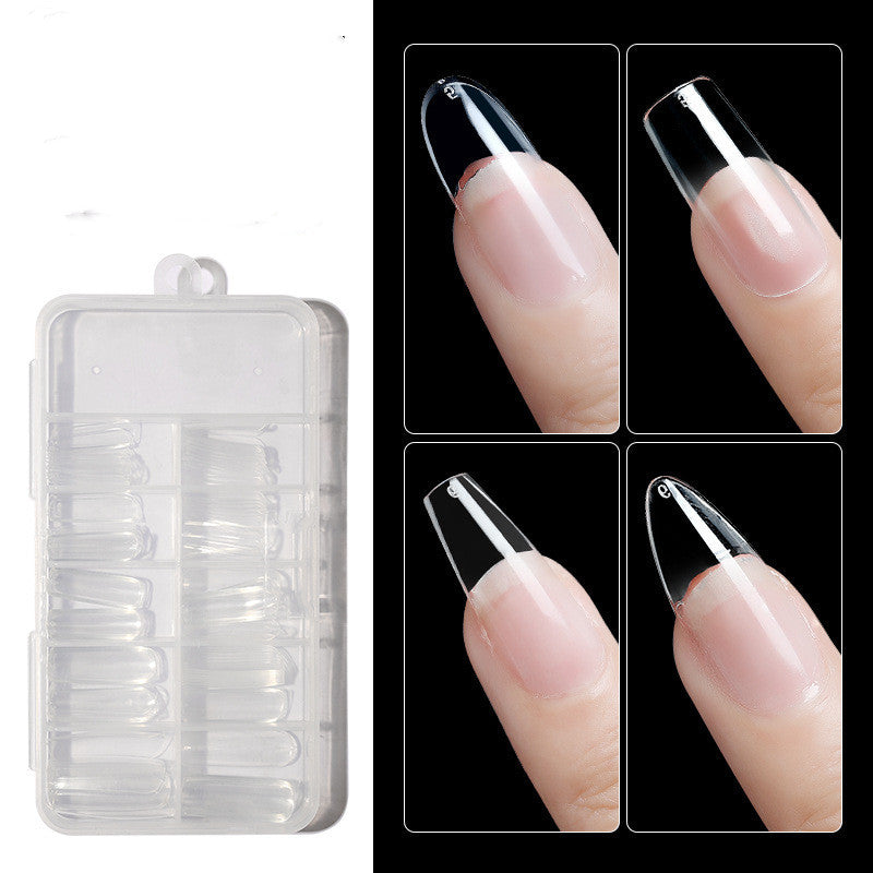 100 Pieces Of Nails In A Box Full And Half Stickers Long And Short Models