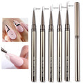 Ultra Fine Manicure Line Drawing Pen Metal Rod 5 PCs Suit Fluoresent Marker Hook Line Pen Manicure