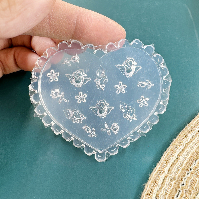 Silicone Non-whitening Flower Cartoon Manicure Mold