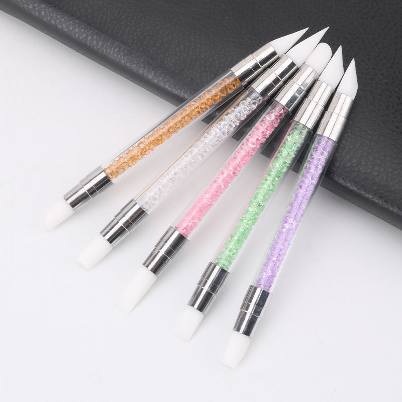 Silicone Pen With Drill Manicure Implement