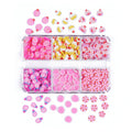 Small 6-grid Boxed Holiday Manicure Polymer Clay Ornament