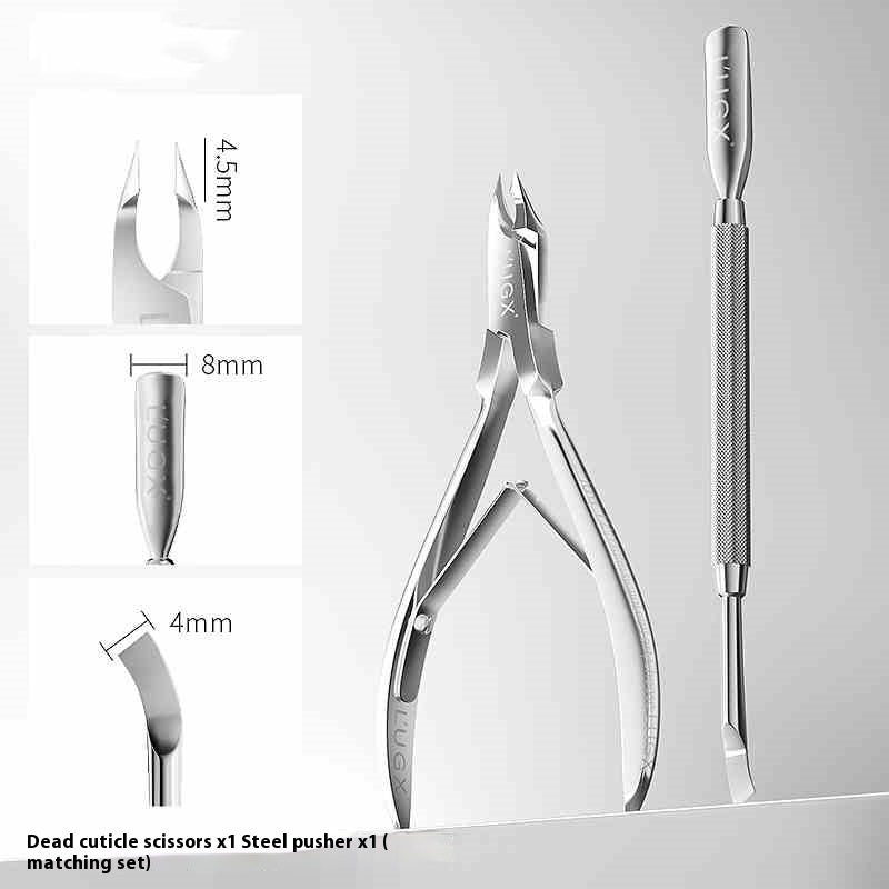 Cuticle Nipper Manicure Steel Push Nail Beauty Tool Set