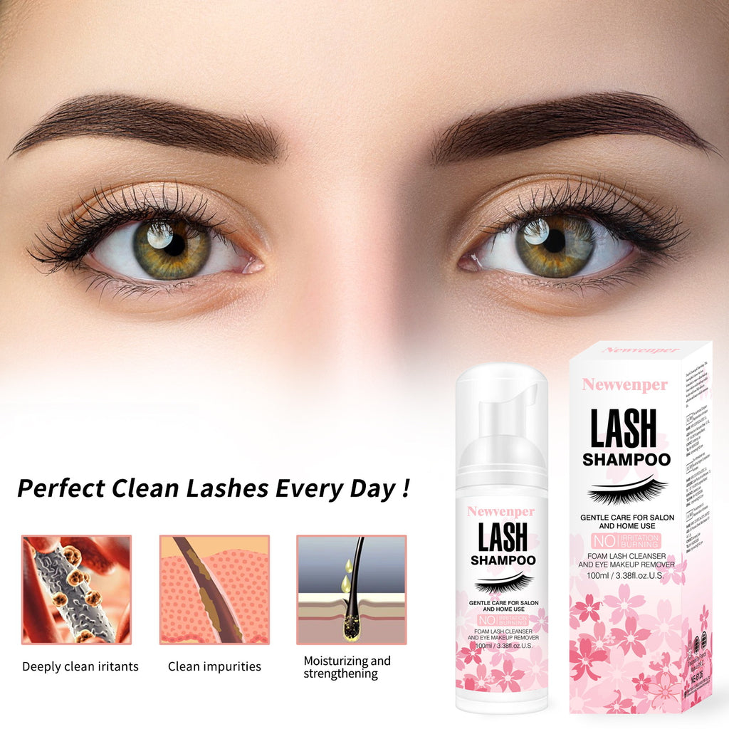 Deep-Cleaning Mousse For Grafted Lashes Oil-Removing Cleansing Mousse