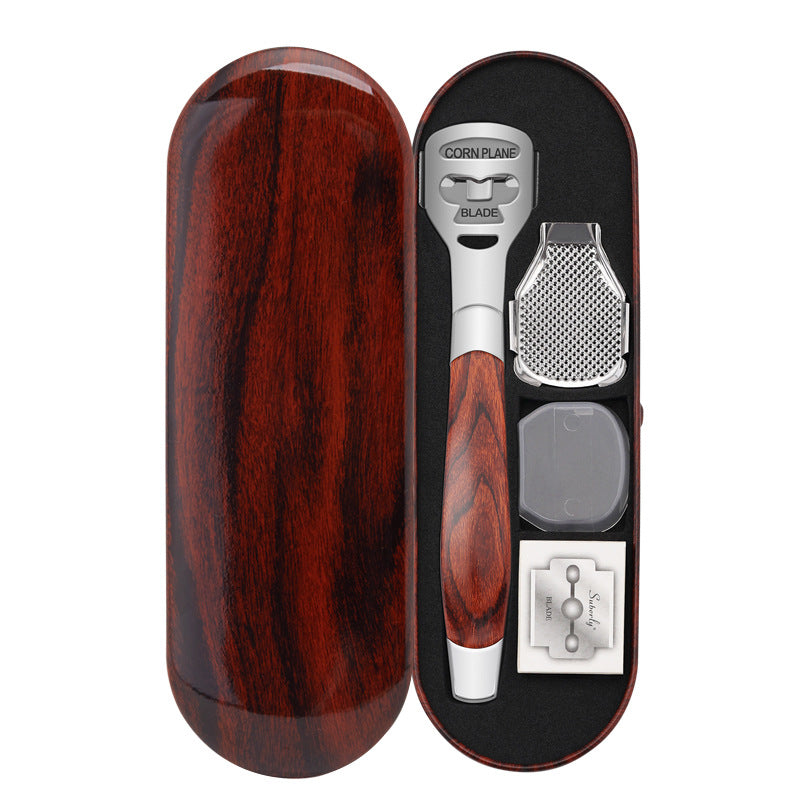 Wood Handle Foot Callus Shaver Heel Feet Skin Shaver Corn Cuticle Cutter Remover Rasp Pedicure Razor Portable Foot Care