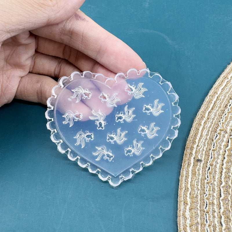 Silicone Non-whitening Flower Cartoon Manicure Mold