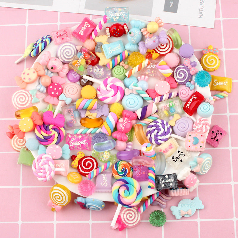 Resin Candy Lucky Bag Manicure Cream Glue Lollipop Material Package