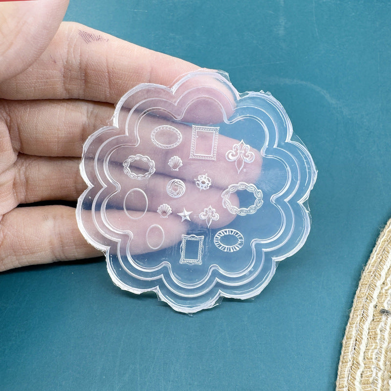 Silicone Non-whitening Flower Cartoon Manicure Mold