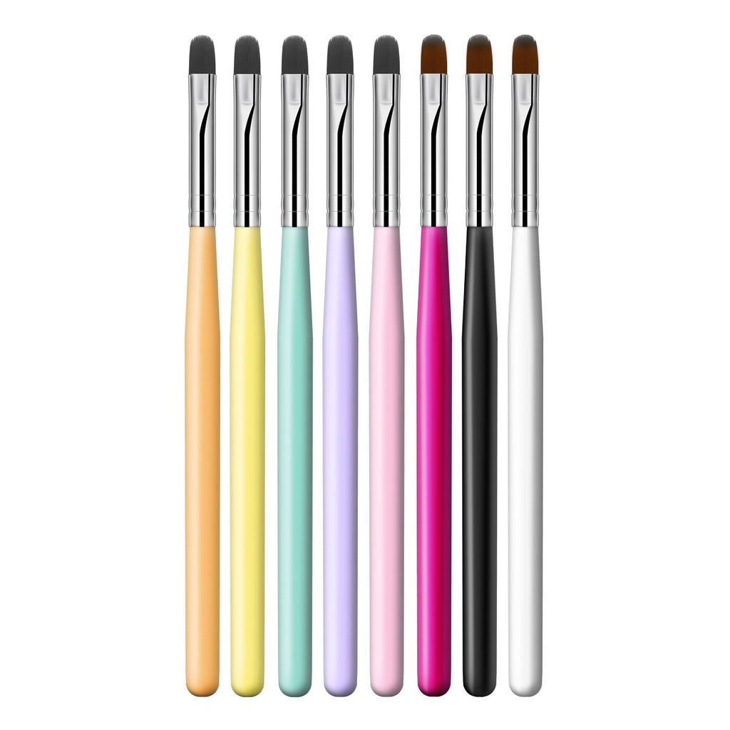 Multicolor Gradient Round Head Blending Pen Nail Brush