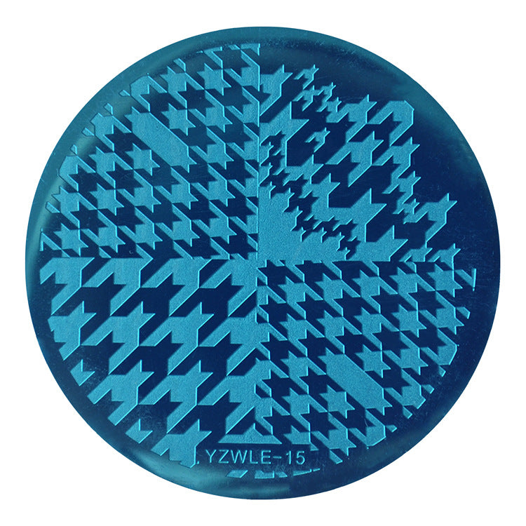 DIY nail print steel plate nail print version template