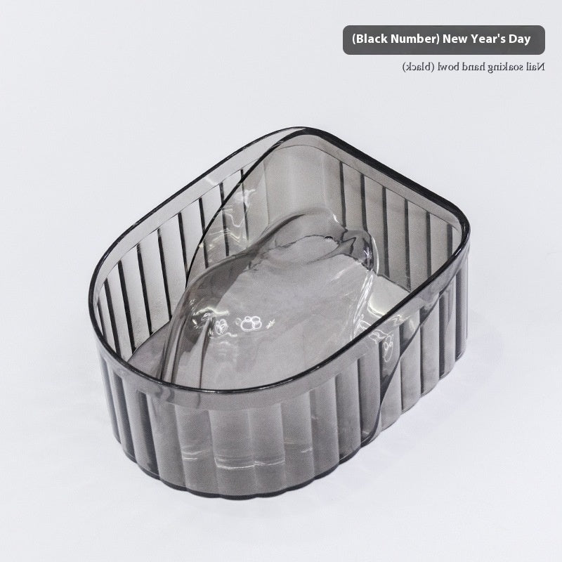 Simple Transparent Manicure Bowl For Nail Polishing