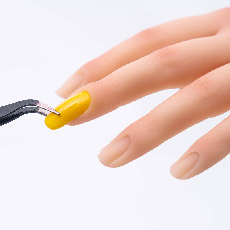 Manicure Practice Silica Gel Practice Prosthetic Hand Props Model