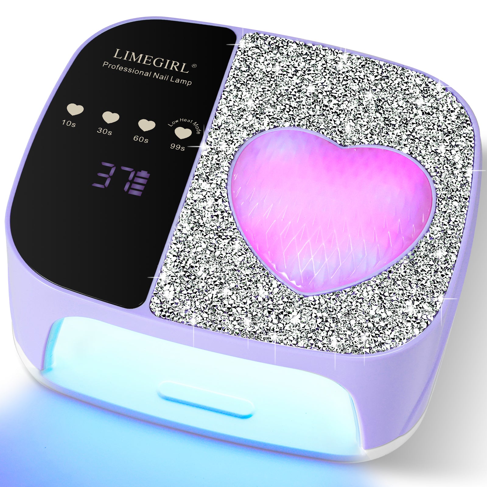 UV LED Nail Lamp Kit For Gel Polish Professional Fast Curing Dryer Light Set With 4 Timer Settings Cordless Rechargeable Nail Art Cure Machine For Manicure Pedicure At Home And Salon
