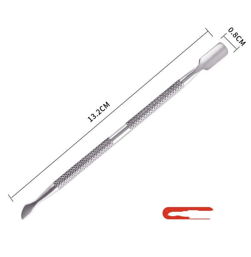 Stainless Steel Manicure Double-headed Small Steel Push