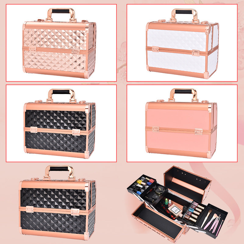 Tattoo Embroidery Eyelash Manicure Implement Cosmetic Case Large Capacity