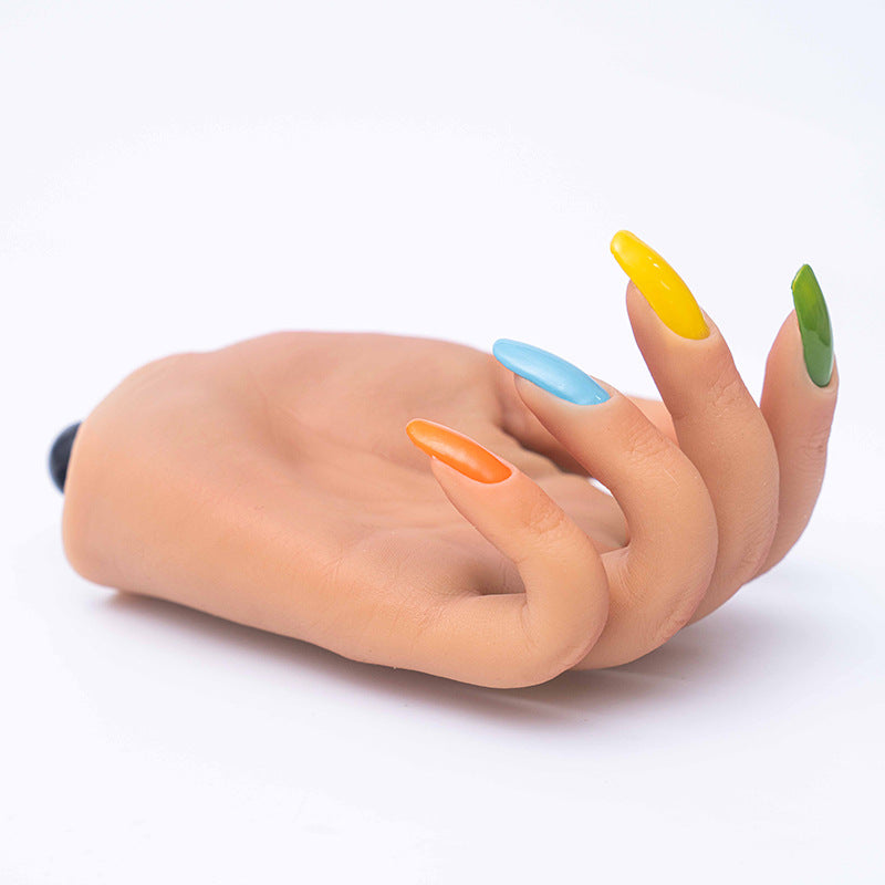 Manicure Practice Silica Gel Practice Prosthetic Hand Props Model