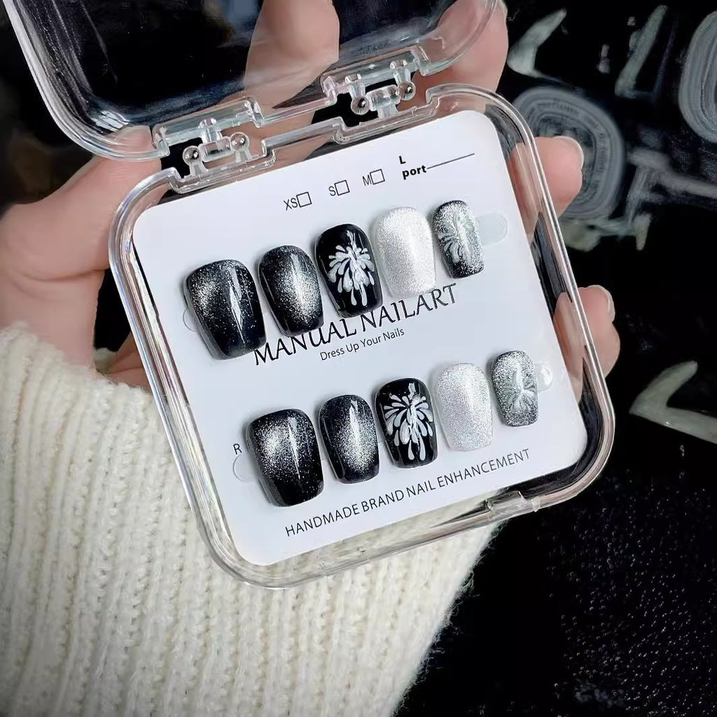 Handmade Wear Nail Finished Dustproof Display Box Pp Material Cover Internet Celebrity Manicure
