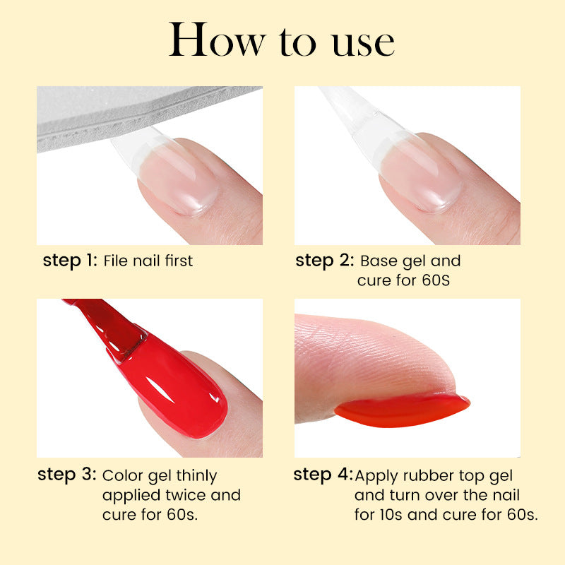 Nail Art Polish Gel Construction Base Gel Plated Crystal