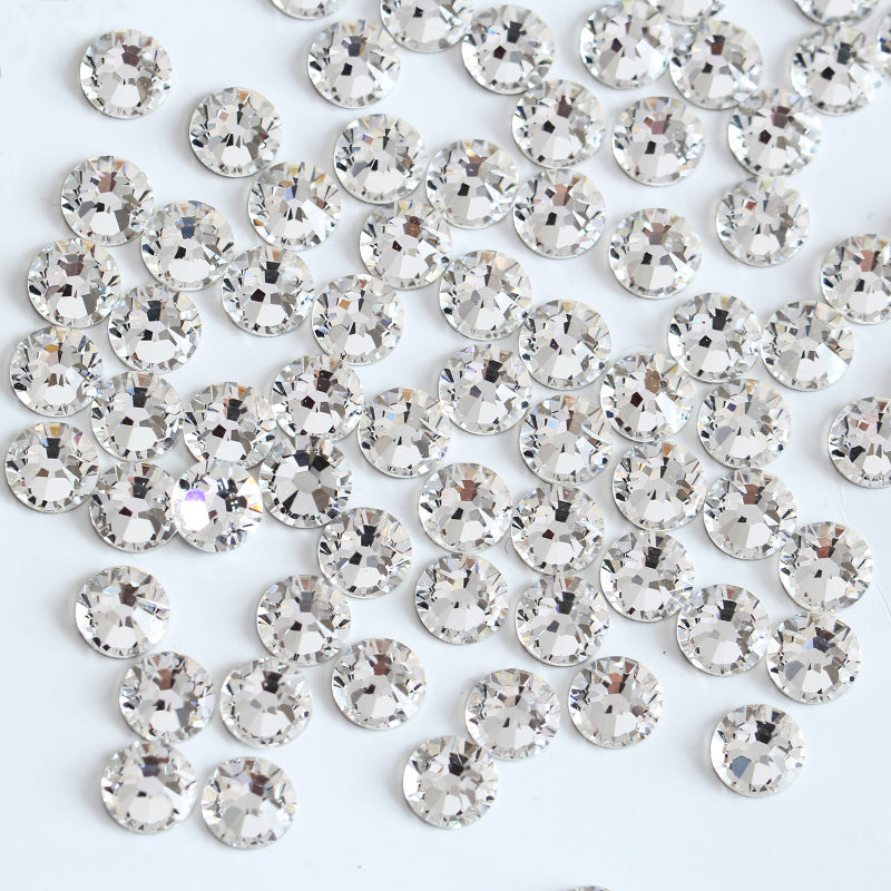 Manicure Jewelry Glass Crystal Flat Bottom Rhinestone