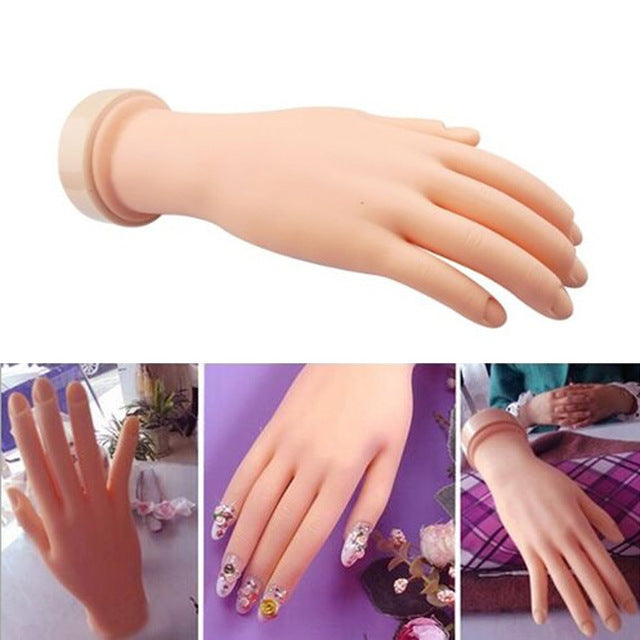 Manicure Tools To Practice Hand Prosthesis Can Be Bent Positioning