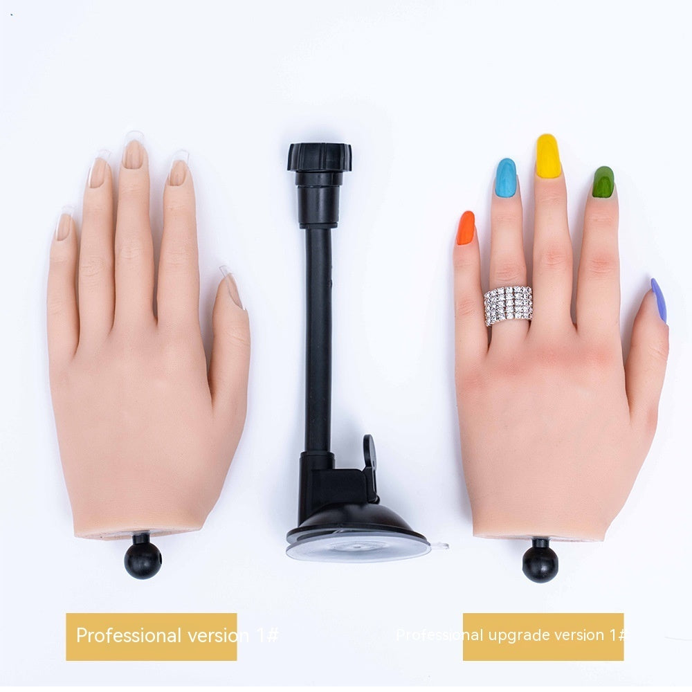 Manicure Practice Silica Gel Practice Prosthetic Hand Props Model