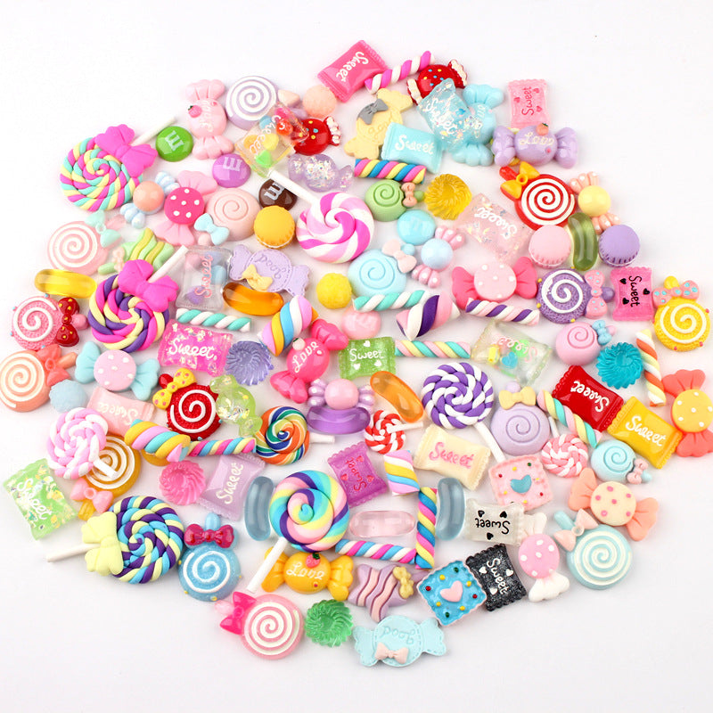 Resin Candy Lucky Bag Manicure Cream Glue Lollipop Material Package