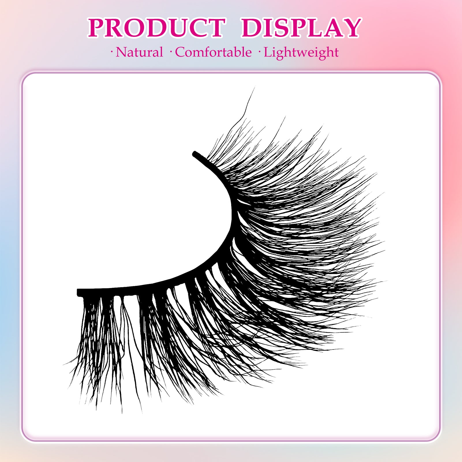 3D Premium Faux Mink False Eyelashes MK-01