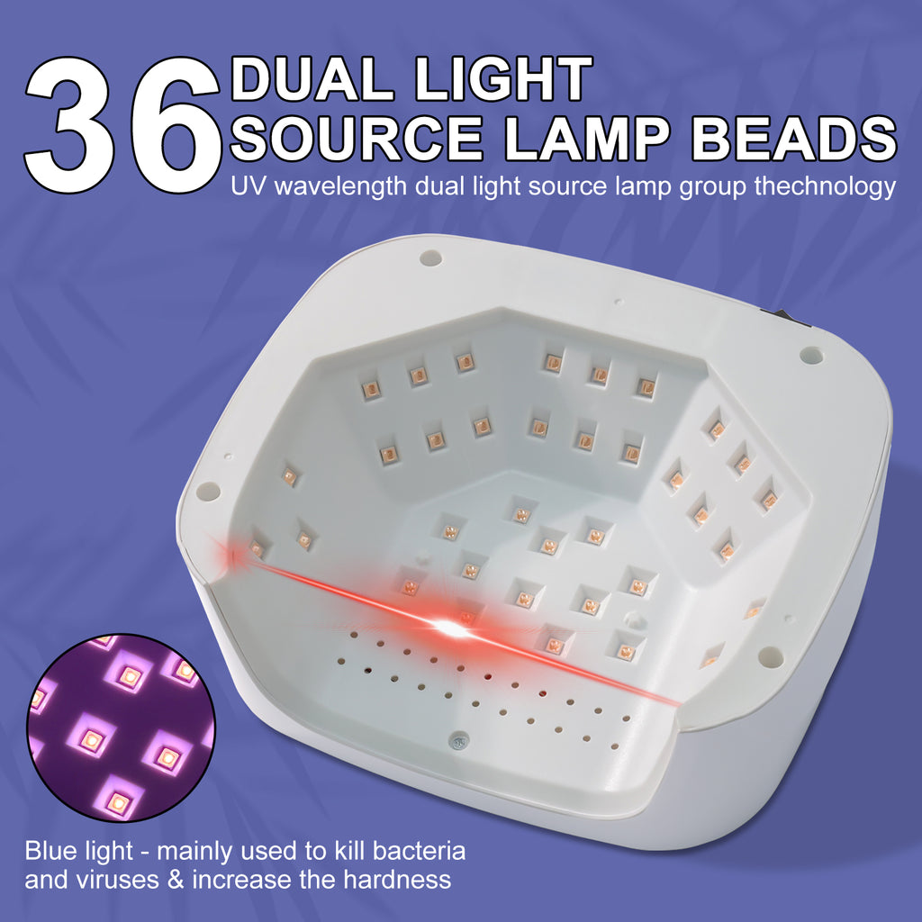 UVProfessional  LED Nail Lamp For Gel Nails, Cordless Nail Lamp Rechargeable Nail Dryer For Gel Polish, UV Curing Light With 4 Timer & Automatic Sensor, UV Light Lamp For Nail Art Salon At Home
