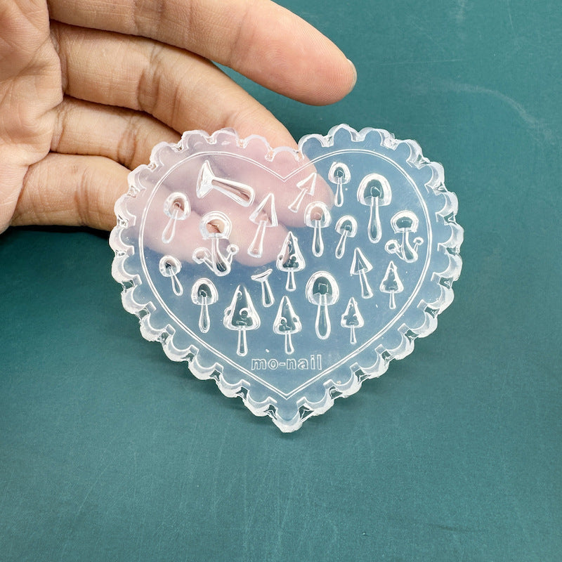 Silicone Non-whitening Flower Cartoon Manicure Mold