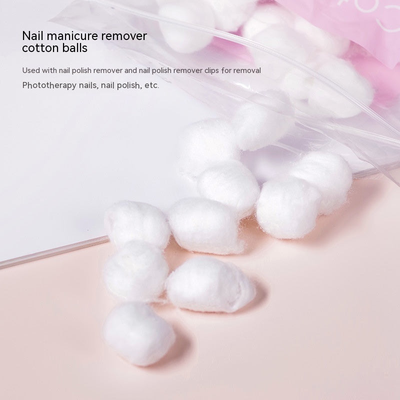 Manicure Implement Cotton For Nail Removing Ball 100 Tablets