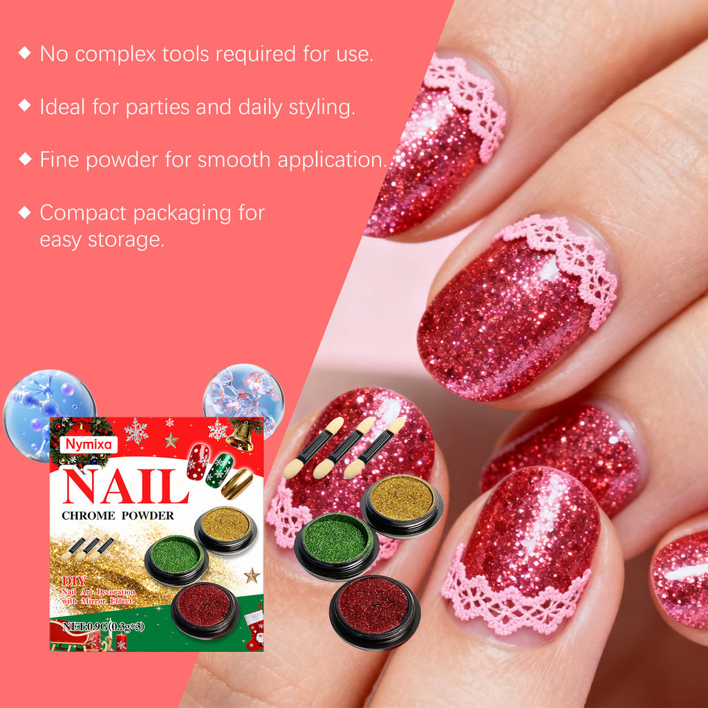 Magic Mirror Glitter Nail Art Kit Nail Art Decorations