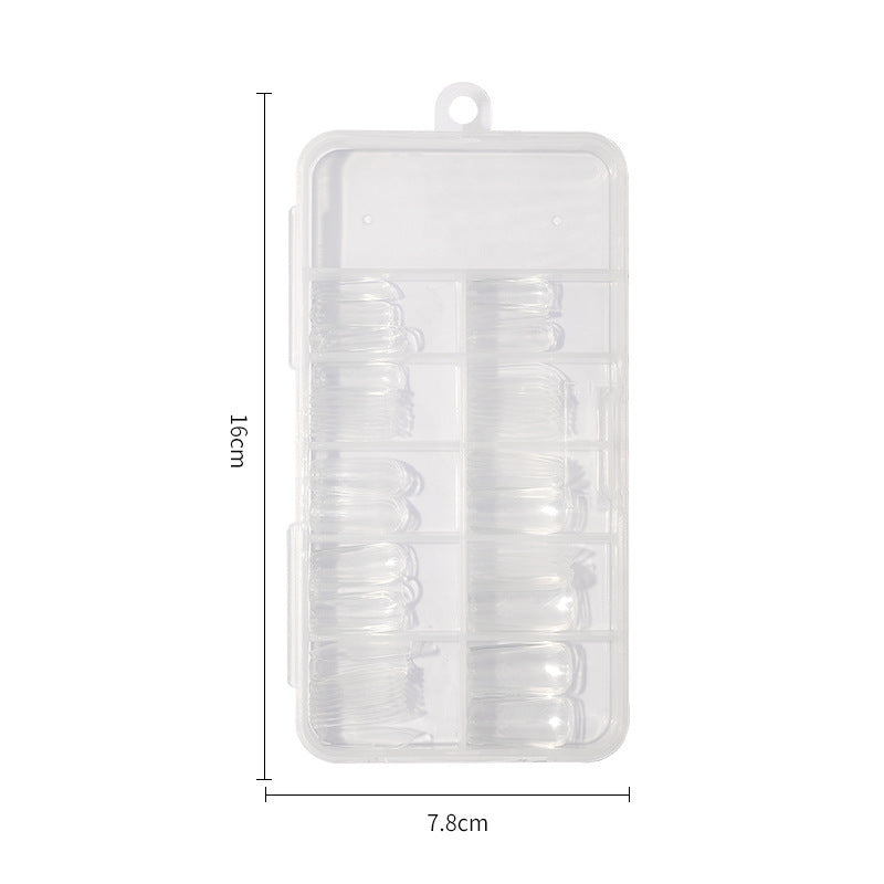 100 Pieces Of Nails In A Box Full And Half Stickers Long And Short Models