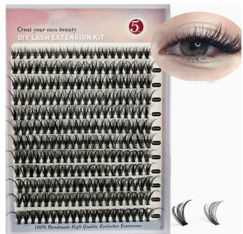 DIY Cluster Lashes Mixed Package False Eyelashes