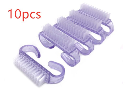 10 Pieces Nail Cleaning Clean Brush Hot sales Tool File Manicure Pedicure Soft Remove Dust Small Angle Clear Tools Sets