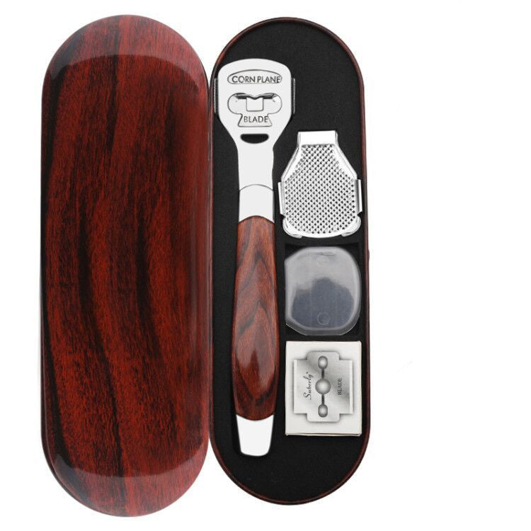 Wood Handle Foot Callus Shaver Heel Feet Skin Shaver Corn Cuticle Cutter Remover Rasp Pedicure Razor Portable Foot Care