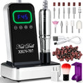 Cordless Nail Drill 45000 RPM, Rechargeable Electric Nail File Kit For Acrylic Gel Polishing Removing, Nail Drill Kit With Bits & Base, Portable Nail E-File Machine For Manicure Pedicure Salon