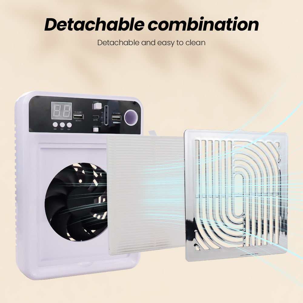 Multifunctional Nail Dust Collector For Desktop