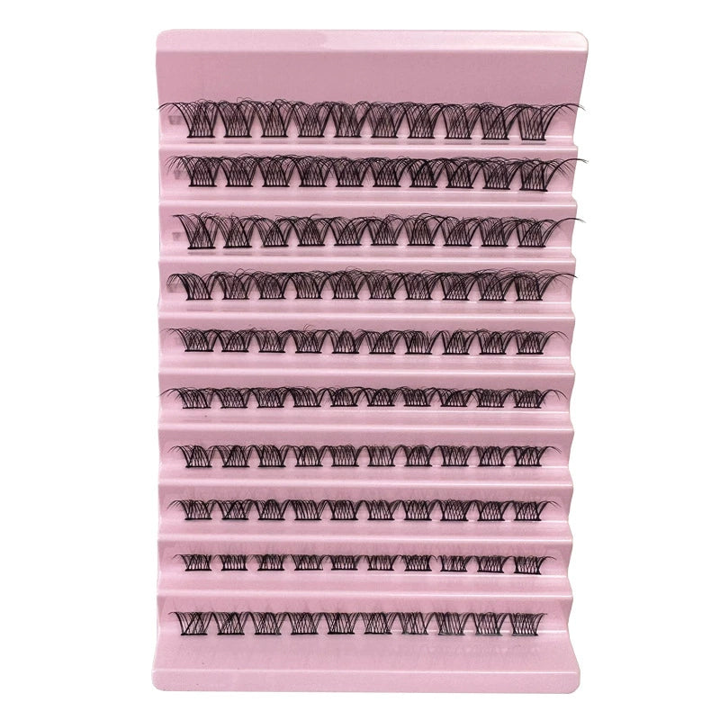 Ten Rows Of Natural Curling Mixed Length DIY Cluster Individual False Eyelash Segment False Eyelashes