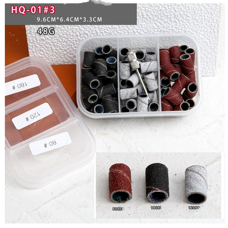 Manicure Tool Box With Emery Ring And Grinding Wheel